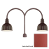 Millennium Lighting-RDBS10-RPAD-Fixture with Satin Red Finish Swatch