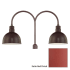 Millennium Lighting-RDBS12-RPAD-Fixture with Satin Red Finish Swatch