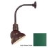 Millennium Lighting-RES10-RGN12-Fixture with Satin Green Finish Swatch