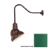 Millennium Lighting-RES10-RGN23-Fixture with Satin Green Finish Swatch