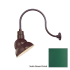 Millennium Lighting-RES10-RGN24-Fixture with Satin Green Finish Swatch