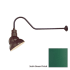 Millennium Lighting-RES10-RGN41-Fixture with Satin Green Finish Swatch