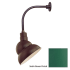 Millennium Lighting-RES12-RGN12-Fixture with Satin Green Finish Swatch
