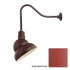 Millennium Lighting-RES12-RGN23-Fixture with Satin Red Finish Swatch
