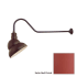 Millennium Lighting-RES12-RGN41-Fixture with Satin Red Finish Swatch