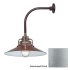Millennium Lighting-RRRS18-RGN12-Fixture with Galvanized Finish Swatch