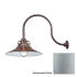 Millennium Lighting-RRRS18-RGN24-Fixture with Galvanized Finish Swatch