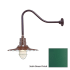 Millennium Lighting-RRWS15-RGN23-Fixture with Satin Green Finish Swatch
