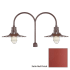 Millennium Lighting-RRWS15-RPAD-Fixture with Satin Red Finish Swatch