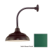 Millennium Lighting-RWHS14-RGN12-Fixture with Satin Green Finish Swatch