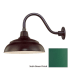 Millennium Lighting-RWHS14-RGN15-Fixture with Satin Green Finish Swatch