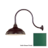 Millennium Lighting-RWHS14-RGN24-Fixture with Satin Green Finish Swatch