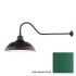 Millennium Lighting-RWHS17-RGN41-Fixture with Satin Green Finish Swatch