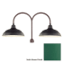 Millennium Lighting-RWHS17-RPAD-Fixture with Satin Green Finish Swatch