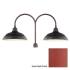 Millennium Lighting-RWHS17-RPAD-Fixture with Satin Red Finish Swatch