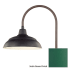 Millennium Lighting-RWHS17-RPAS-Fixture with Satin Green Finish Swatch