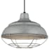 Millennium Lighting RLM Single Light 14" Wide Pendant Galvanized