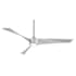 MinkaAire Pike 56" 3 Blade LED Ceiling Fan with Remote Included Brushed Nickel / Silver