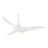MinkaAire Light Wave 44" 3 Blade Indoor LED Ceiling Fan with Remote Included White