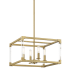 Minka Lavery Oro District 4 Light 16" Wide Vantage Pendant Soft Brass