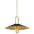 Minka Lavery Goldenridge 20" Wide LED Pendant Matte Black / Legacy Brass