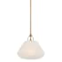 Minka Lavery Orion 12" Wide Pendant with Etched Glass Shade Legacy Brass