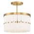 Minka Lavery Coronelle 3 Light 16" Wide Semi-Flush Drum Ceiling Fixture / Converts to Pendant Legacy Brass