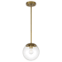 Pendant with Canopy - Soft Brass
