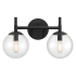 Minka Lavery Auresa 2 Light 16" Wide Vantage Bathroom Vanity Light Coal