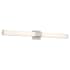 Minka Lavery Vantage 38" Wide LED Bath Bar with White Acrylic Rectangular Shade Brushed Nickel