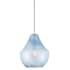 Minka Lavery Pacific 14" Wide Pendant with Soft Blue Glass Shade Brushed Nickel