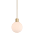 Minka Lavery Fenton 10" Wide Mini Pendant with Ribbed Glass Shade Legacy Brass