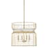 Minka Lavery Park Slope 4 Light 20" Wide Multi Light Pendant with Faux Alabaster Ring Nouveau Gold
