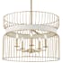 Minka Lavery Park Slope 5 Light 25" Wide Multi Light Pendant with Faux Alabaster Ring Nouveau Gold