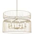 Minka Lavery Park Slope 6 Light 30" Wide Multi Light Pendant with Faux Alabaster Ring Nouveau Gold