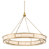 Minka Lavery Velaris 37" Wide Pendant with Faux Alabaster Shades Legacy Brass