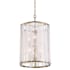 Minka Lavery Veil 6 Light 16" Wide Multi Light Pendant with White Swirl Glass Legacy Brass