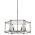 Minka Lavery Langen Square 6 Light 24" Wide Chandelier Antique Nickel