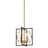 Minka Lavery Titans Trace 2 Light 10" Wide Mini Pendant Sand Coal / Painted Honey Gold