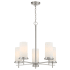 Chandelier with Canopy - Brushed Nickel