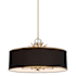 Minka Lavery Caprio 8 Light 41" Wide Multi Light Pendant with Cloth Pendant Natural Brushed Brass