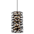 Minka Lavery Vortic Flow 6 Light 14" Wide Taper Candle Pendant with Metal Shade Dark Bronze with Mosaic Gold