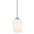 Minka Lavery Shyloh 1 Light 5" Wide Vantage Convertible Mini Pendant / Semi-flush Ceiling Fixture Brushed Nickel