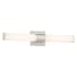 Minka Lavery Vantage 24" Wide Adjustable CCT LED Bath Bar with White Cylindrical Shade Brushed Nickel