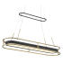Minka Lavery Levitation 40" Wide LED Linear Chandelier Soft Brass / Sand Coal