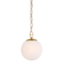 Minka Lavery Marbelle 8" Wide Mini Pendant with Etched Alabaster Glass Shade Legacy Brass