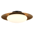 Minka Lavery Zinola 18" Wide LED Semi-Flush Mount Ceiling Fixture with Nuage Glass Halcyon Gold / Sand Coal