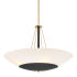 Minka Lavery Bax 5 Light 32" Wide Suspension Pendant Sand Coal / Soft Brass