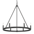 Minka Lavery Dutton 6 Light 28" Wide Taper Candle Style Ring Chandelier Coal