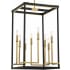 Minka Lavery Union Estates 8 Light 18" Wide Multi Light Pendant Coal / Soft Brass